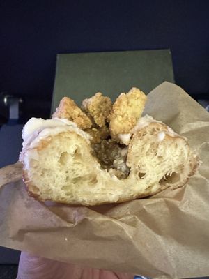 Apple crumble donuts! Delicious   at Scoop 'n Dough in Lisbon