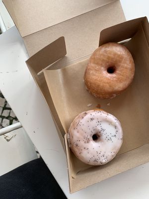 Original & Lemon Poppy Seed Donut  at Scoop 'n Dough in Lisbon