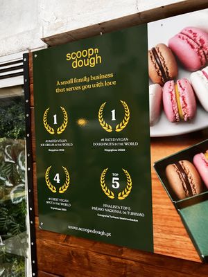 speaks for itself  at Scoop 'n Dough in Lisbon