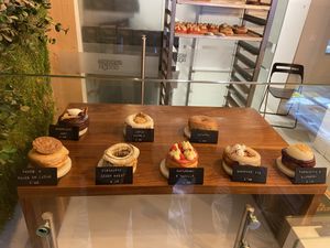 Donut display   at Scoop 'n Dough in Lisbon