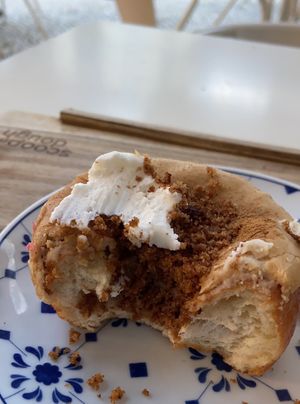 Apple crumble donut  at Scoop 'n Dough in Lisbon