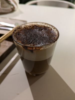 Cappuccino at Scoop 'n Dough in Lisbon