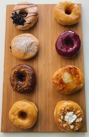 Handmade doughnuts at Scoop 'n Dough in Lisbon