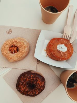 Vegan doughnuts at Scoop 'n Dough in Lisbon