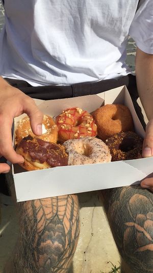 we could not just take one. at Scoop 'n Dough in Lisbon