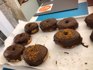 Belgium chocolate, sooo good  at Scoop 'n Dough in Lisbon