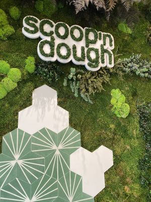 Delicious vegan doughnuts and ice cream here!  at Scoop 'n Dough in Lisbon