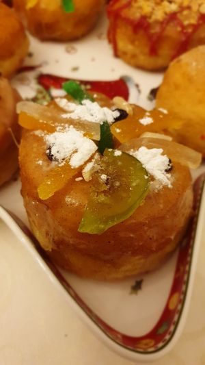 "Bolo rei" donut at Scoop 'n Dough in Lisbon