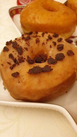 Brownie and coffee at Scoop 'n Dough in Lisbon