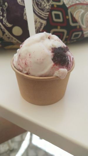 Lemon coconut blueberry  at Scoop 'n Dough in Lisbon