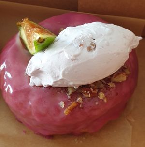 Fig, wine and blue cheese donut at Scoop 'n Dough in Lisbon