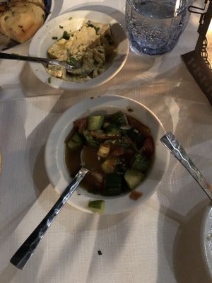 Hummus and salad at The Marrakech in Paphos