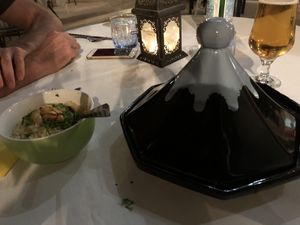 Veg tagine & couscous  at The Marrakech in Paphos