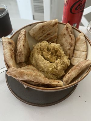 Hummus   at Healthylicious in Mykonos