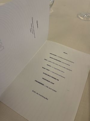 Menú degustación  at Nerua Guggenheim in Bilbao