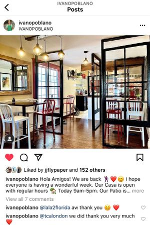 A view of our post Covid dining room. We installed partitions and an industrial Hepa filter which are all staying put as they are welcome additions. at IVANOPOBLANO in London