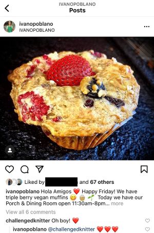 Our moist and delicious muffins are always vegan and favourites by all. Rotating fruits and flavours.  at IVANOPOBLANO in London