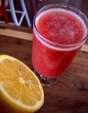 Inspired by a famous Mexican drink from the Aztecs. Strawberry lemonade made with purified water and a splash of maple syrup. at IVANOPOBLANO in London