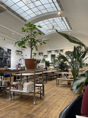 cafe floor  at Medicine in Birmingham