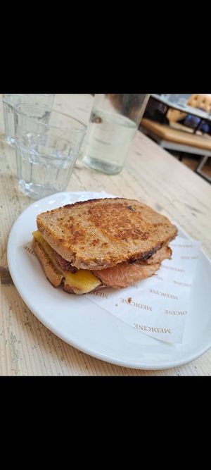Vegan reuben toastie at Medicine in Birmingham