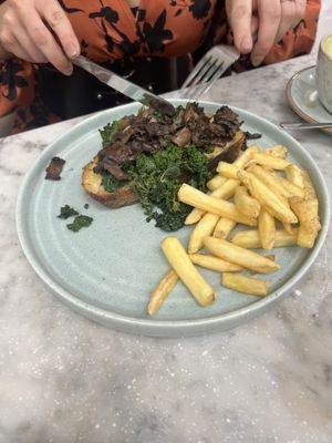 Mushroom tartine  at Medicine in Birmingham