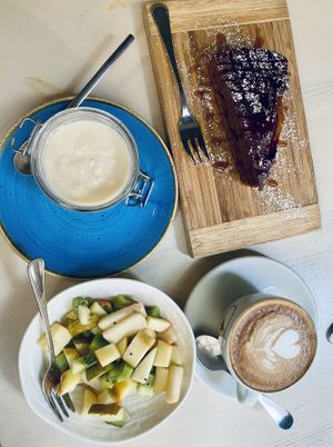 Vegan breakfastt  at Rosemary in Rome