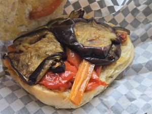 Vegan sandwich at Rosemary in Rome