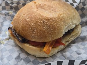 Vegan sandwich at Rosemary in Rome