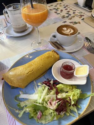 Vegan Omelette  at Rosemary in Rome