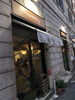 The restaurant’s front  at Rosemary in Rome