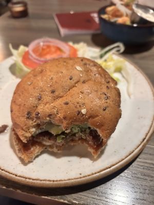 So cal vegan burger! Yum!  at Red Cow in St Paul