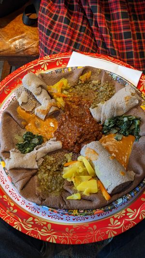 Vegan platter at Lucy in Bergen