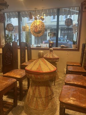 The restaurant interior   at Lucy in Bergen