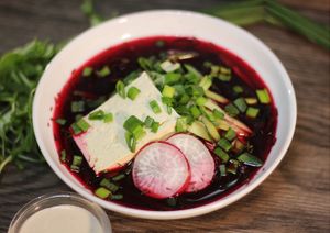 Веганский холодник at Yellow SLON in Minsk