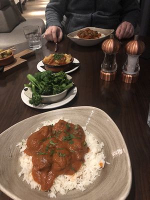 Vegan meatballs  at Novelli at City Quays in Belfast
