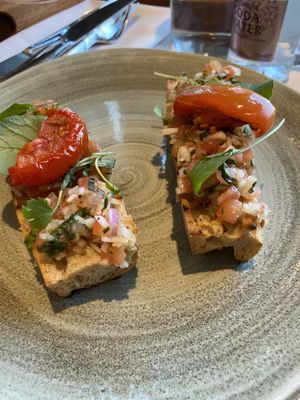 Bruschetta   at Novelli at City Quays in Belfast