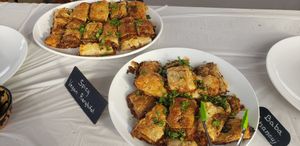 Our Vegan Rarghifats are vegan and spicy finger food appetizer.  at Oasis Restaurant and Catering in Pismo Beach