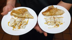 Moroccan Rice Pudding Role at Oasis Restaurant and Catering in Pismo Beach