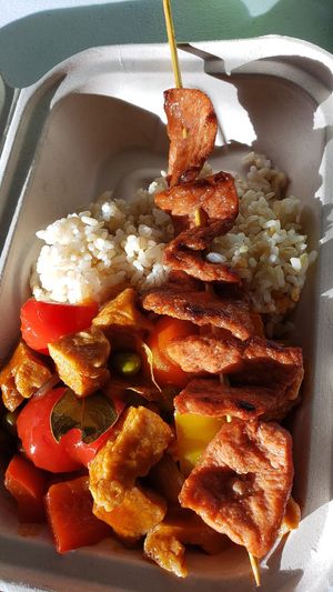 Bbq skewer at 7Vegans HI - Pop Up  in Aiea
