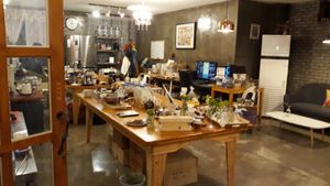 The kitchen at Cafe 5nuel in Jeonju