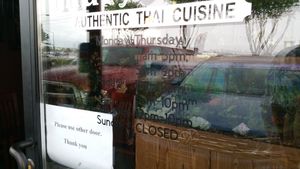 Wish they were open Sunday. at Thai Basil in Meridian