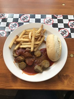Vegan Currywurst at Prost in Wichita