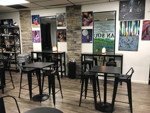 inside at Southern Vegan Soul Cafe in Macon