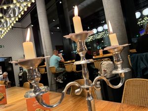candle light 😍  at Tibits - Gundeli in Basel