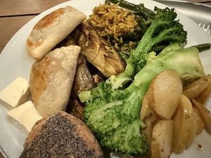 dinner  at Tibits - Gundeli in Basel