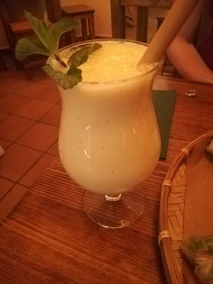 Mango milkshake at Bao Bao in Hamburg