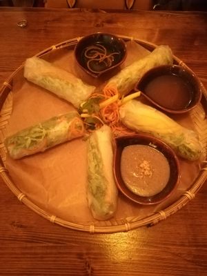 Plate of summerrolls at Bao Bao in Hamburg