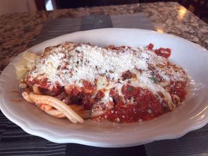 Eggplant Parmesan at Tresca in Boston