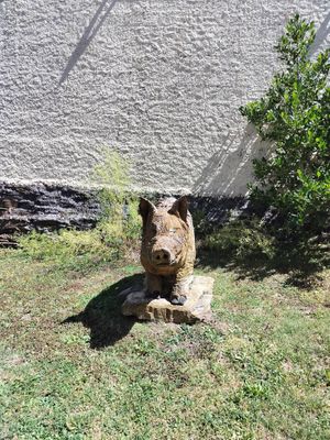 Decoración de la zona exterior at Aira do Camiño in Fillobal