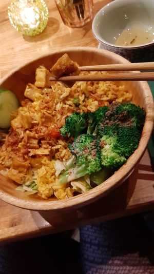 nasi goreng bowl at The Future is Up to You in Berlin